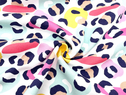 Digitaldruck Sweat Baumwolle "Colorful Leo"