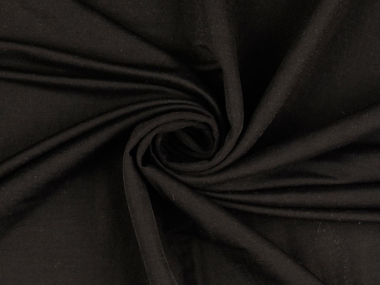 Baumwoll Twill Peach Effekt Schwarz