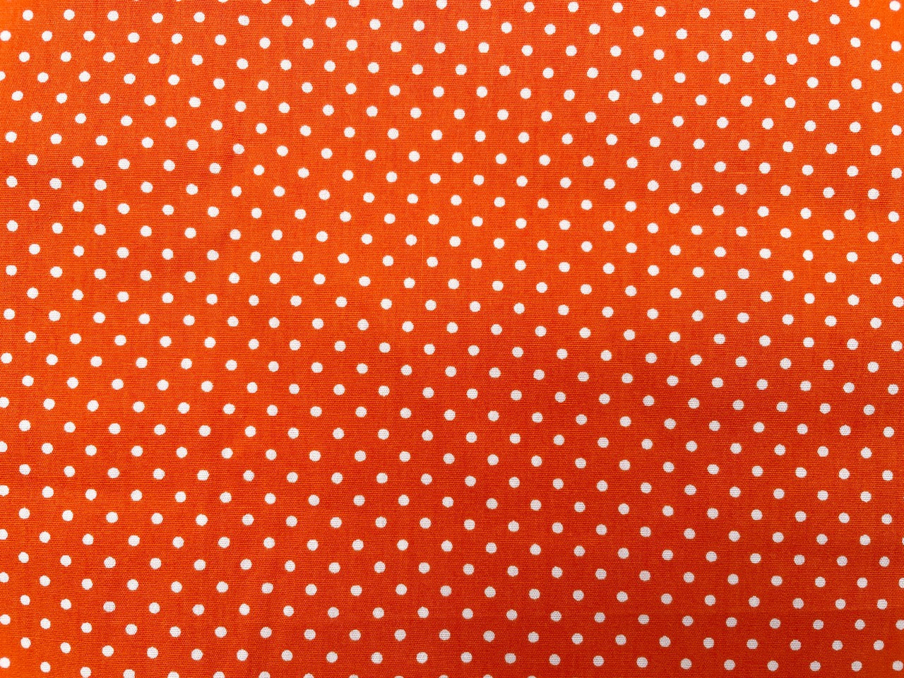 Baumwoll Webware "Little Dots" Orange Reststück 60cm x 140cm