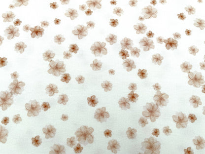 Digitaldruck Bio Jersey "Flowers" Natur