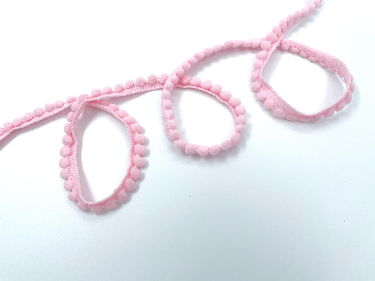 Bommelborte Rosa 1,2cm