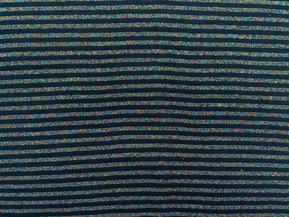 Bündchen "Glitzer Streifen" Reststück 42cm x 42cm
