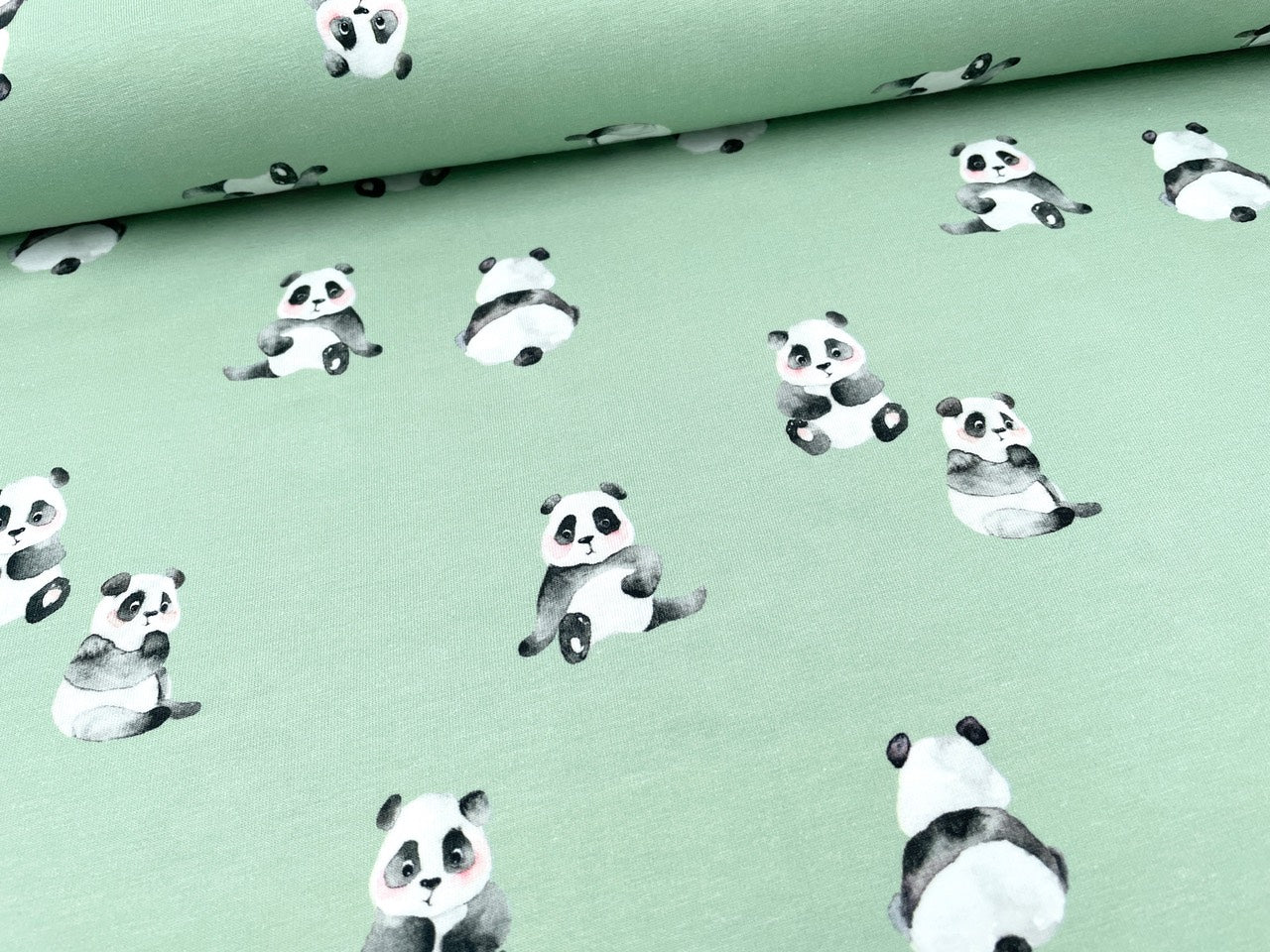 Digitaldruck Jersey "Cute Panda"