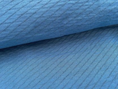 Wollstepper "Diagonale Streifen" Blau