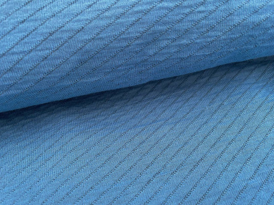 Wollstepper "Diagonale Streifen" Blau