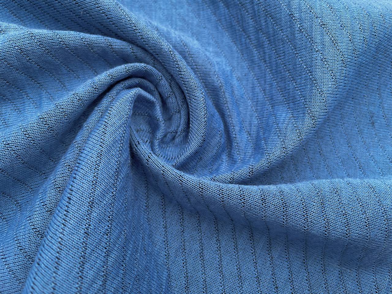 Wollstepper "Diagonale Streifen" Blau