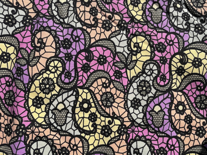 Farbwechsel Jersey "Spitzen Paisley"