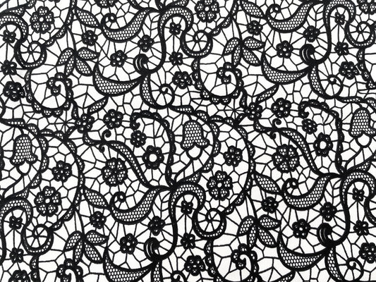 Farbwechsel Jersey "Spitzen Paisley"