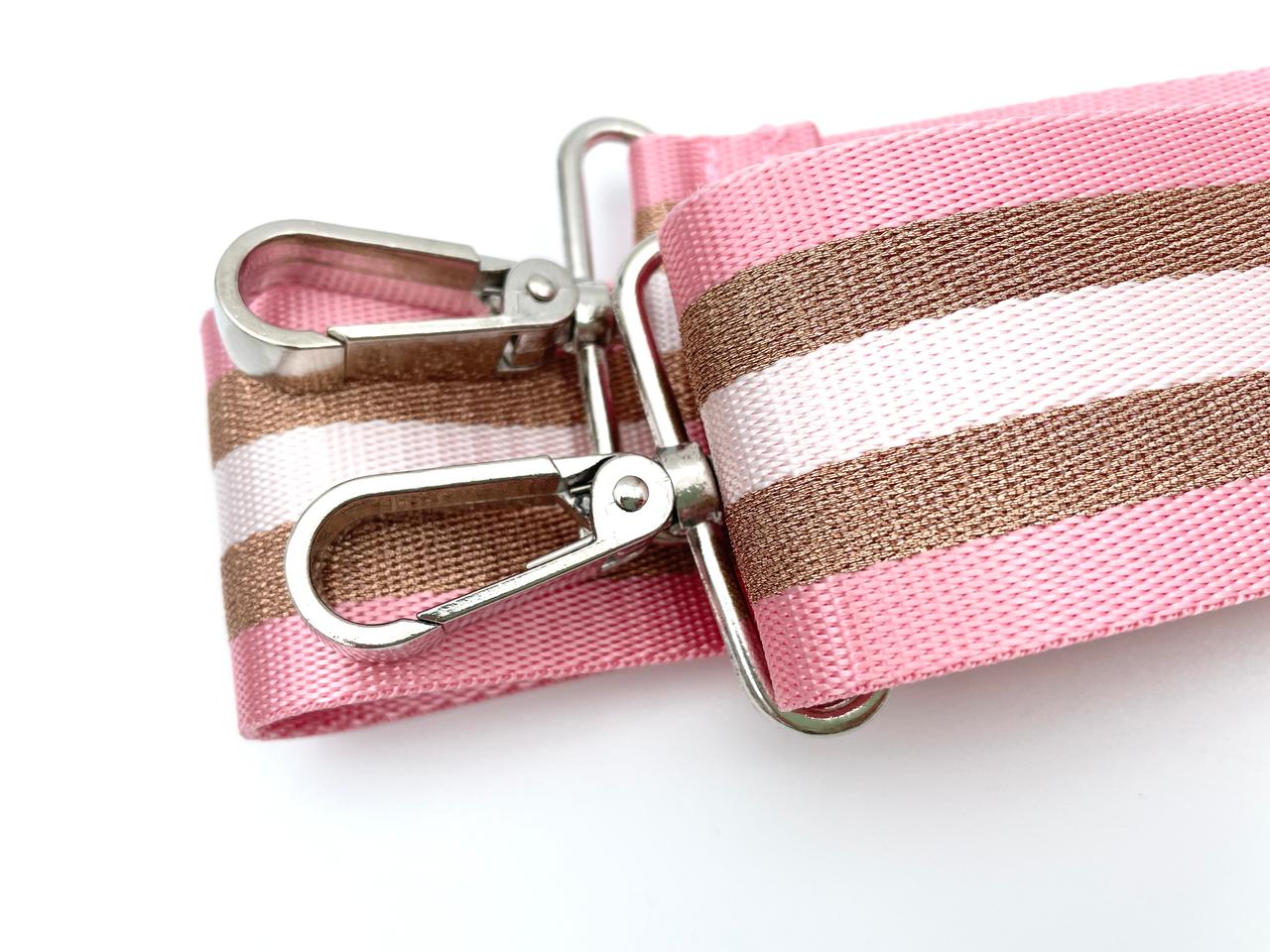 Fertiger Taschengurt "Streifen" 5cm Rosa