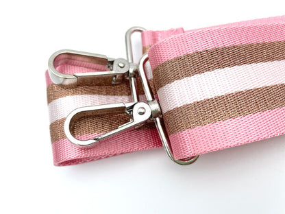 Fertiger Taschengurt "Streifen" 5cm Rosa