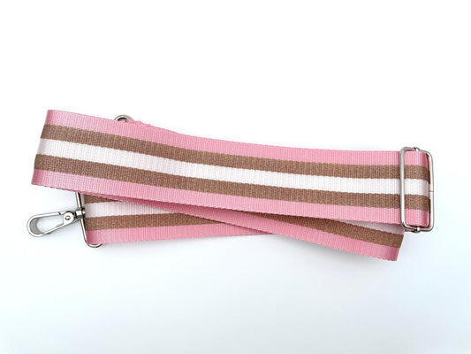 Fertiger Taschengurt "Streifen" 5cm Rosa