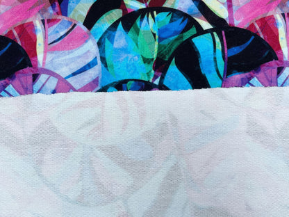 French Terry Digtaldruck "Aquarell Leaves"