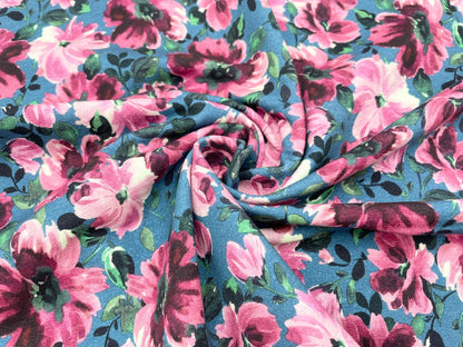 French Terry Digtaldruck "Sweet Flowers"