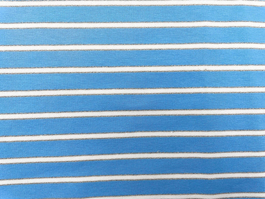 French Terry "Glitter Stripes"
