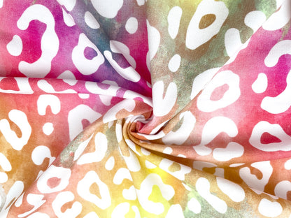 French Terry Digitaldruck "Leo Liebe" Multicolor