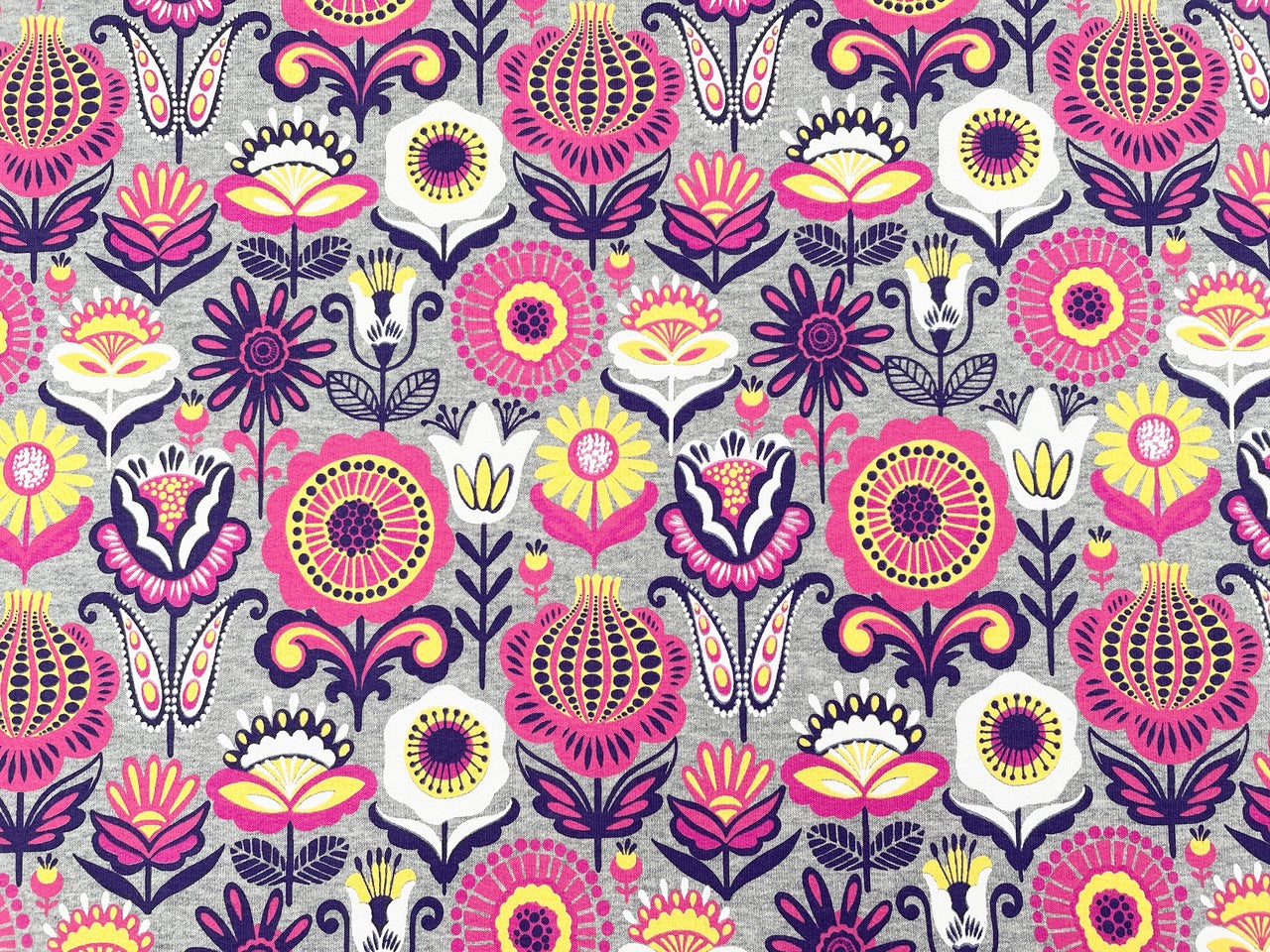 French Terry Melange "Bright Flowers"