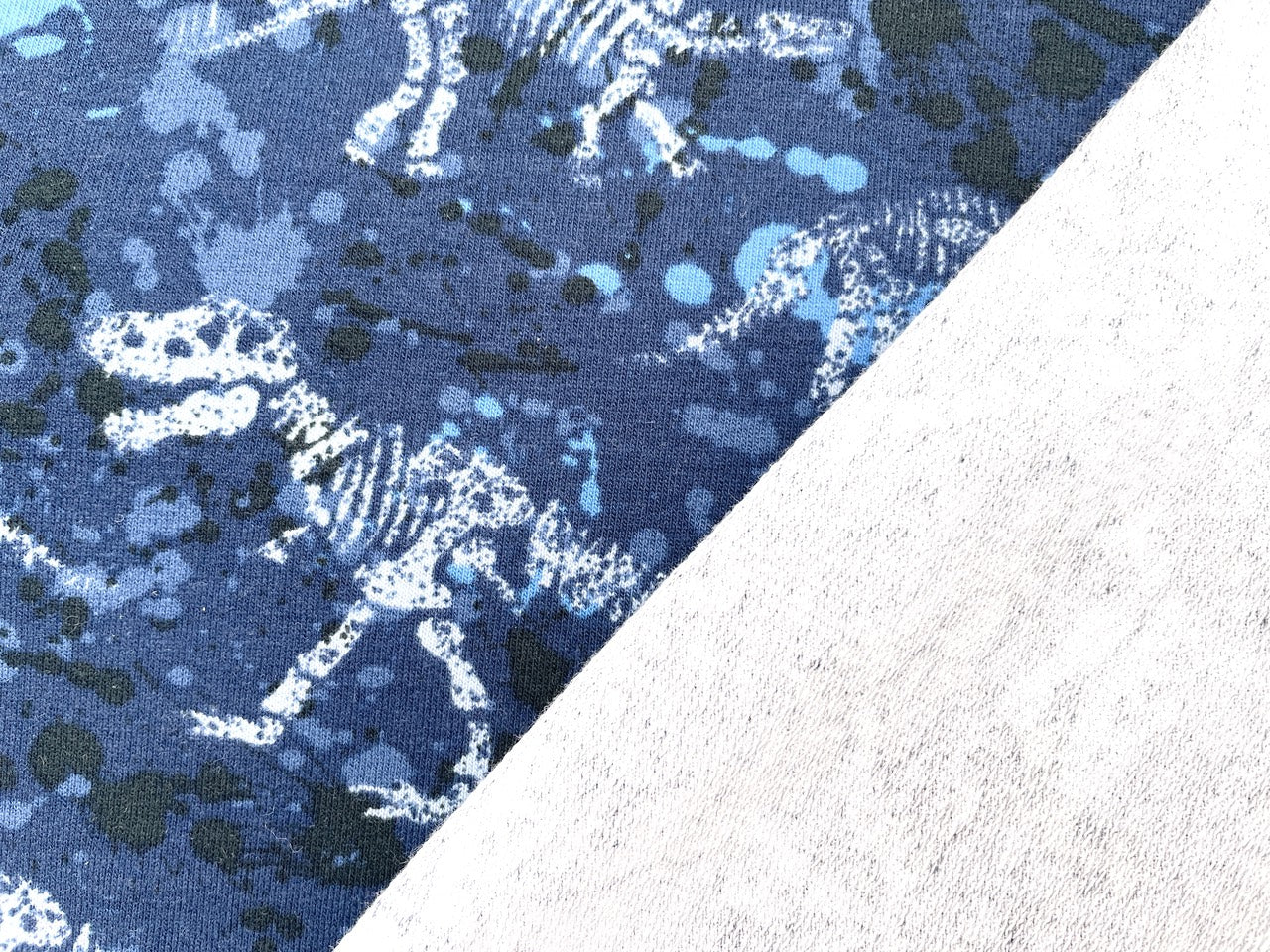 French Terry "Skelett Dinosaurier"