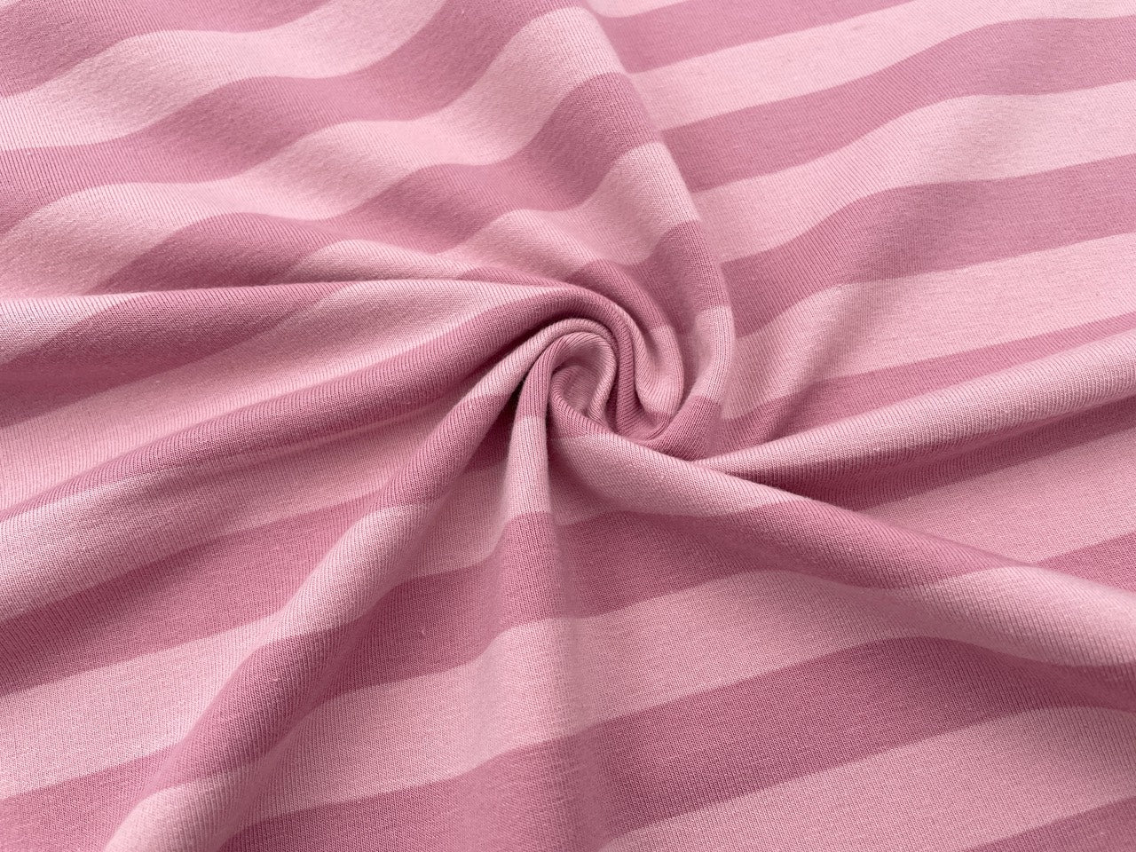 French Terry "Rosa Streifen" garngefärbt