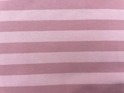 French Terry "Rosa Streifen" garngefärbt