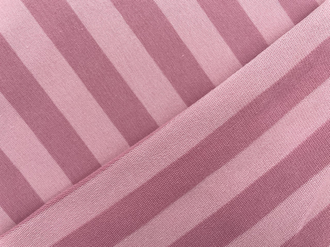 French Terry "Rosa Streifen" garngefärbt