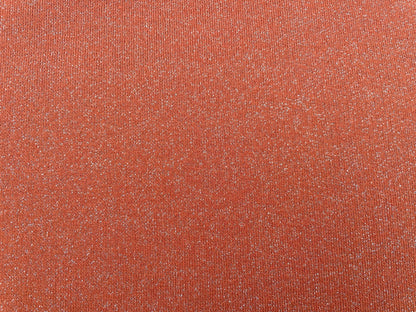 Baumwoll Sweat "Glitzer" Rost