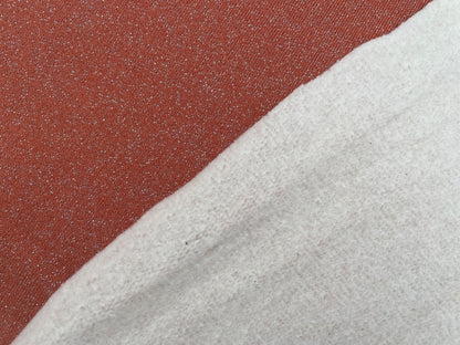 Baumwoll Sweat "Glitzer" Rost