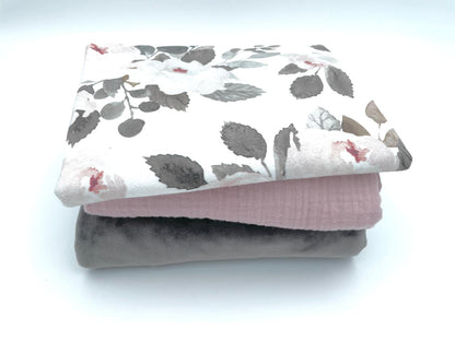 Großes Stoffpaket "Winter Rose"