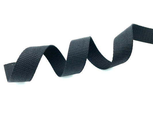 Gurtband 2,5cm Schwarz