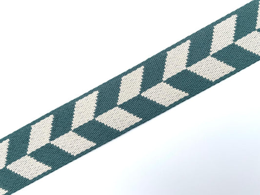 Gurtband "Schachbrett Muster" 3,8cm Grün