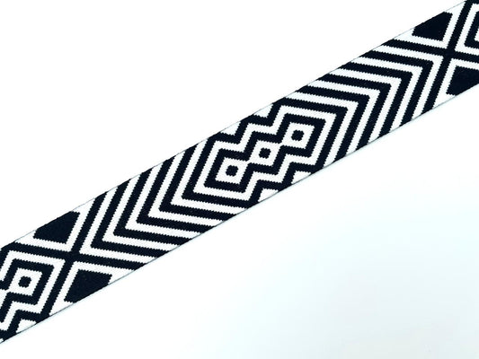 Gurtband "Schwarz Weiß" 3,8cm