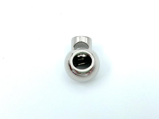 Metall Kordelstopper Silber