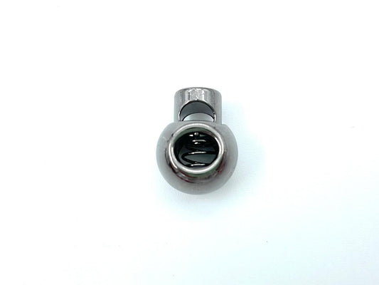 Metall Kordelstopper Silbergrau