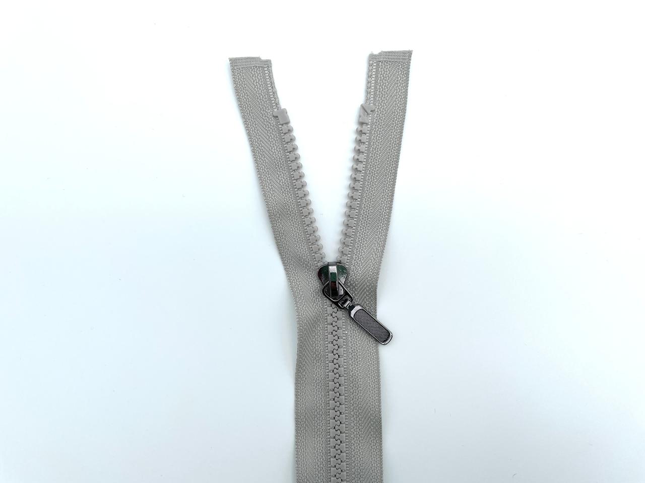 Jacken Reißverschluss 70cm Grau Beige