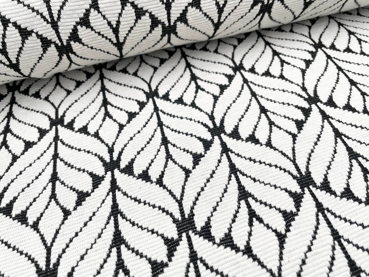 Jacquard Jersey "Blattmuster"