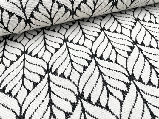 Jacquard Jersey "Blattmuster"
