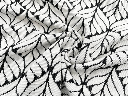 Jacquard Jersey "Blattmuster"
