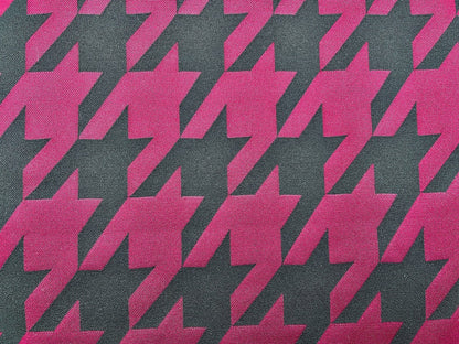 Jacquard Jersey "Hahnentritt Muster" Bordeaux