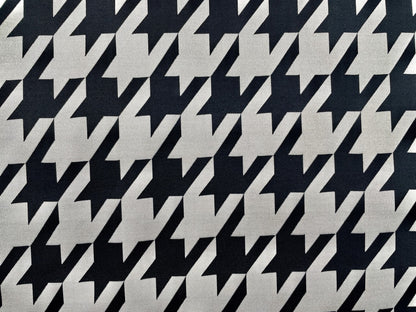 Jacquard Jersey "Hahnentritt Muster" Natur