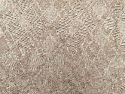 Jacquard Strick Hellbraun