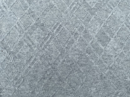Jacquard Strick Hellgrau