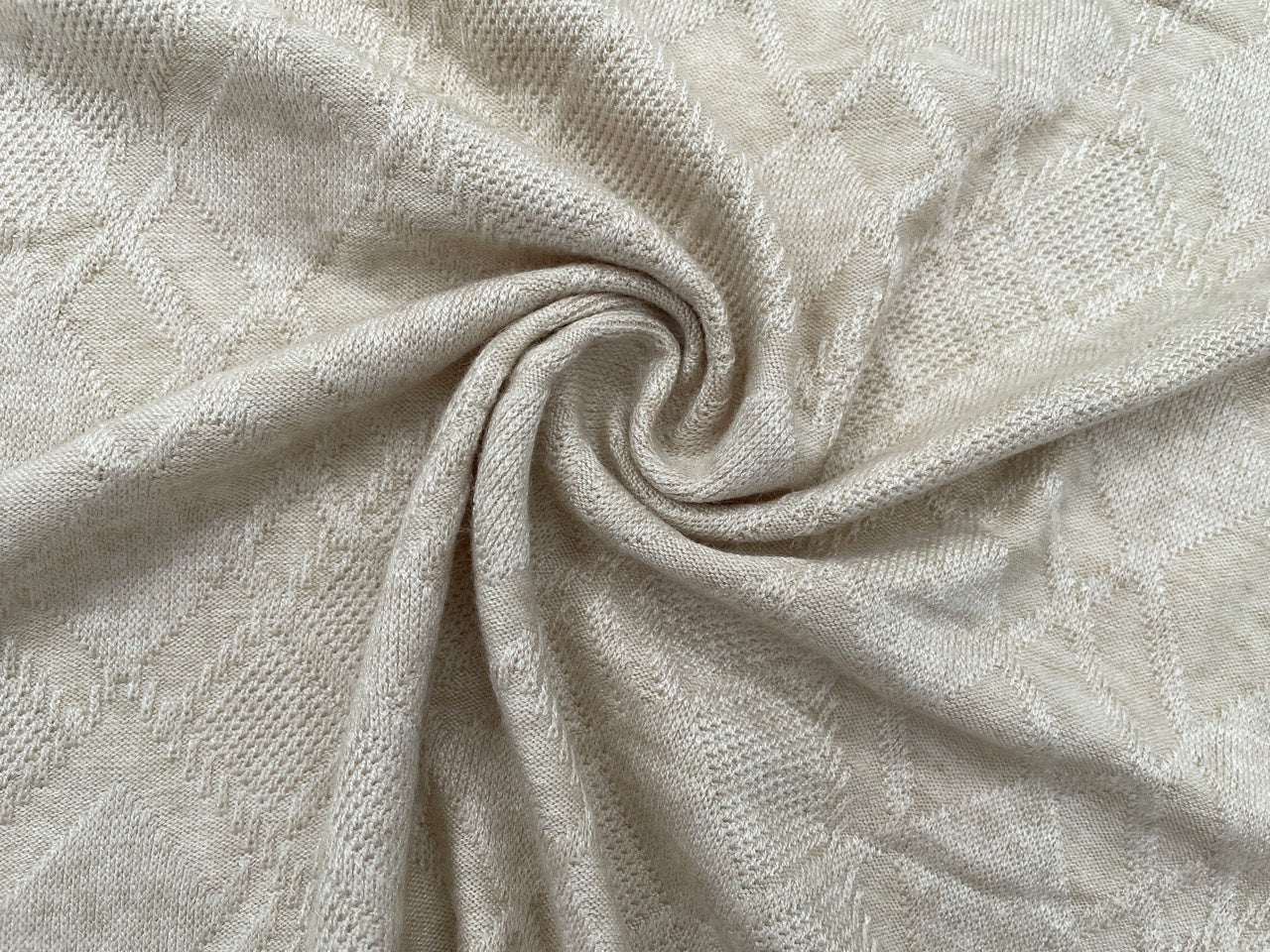 Jacquard Strick Natur
