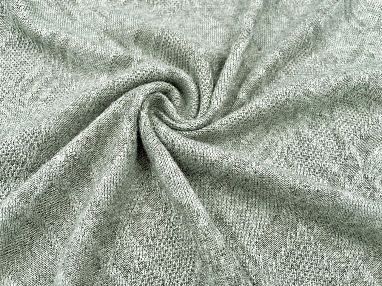Jacquard Strick Olive