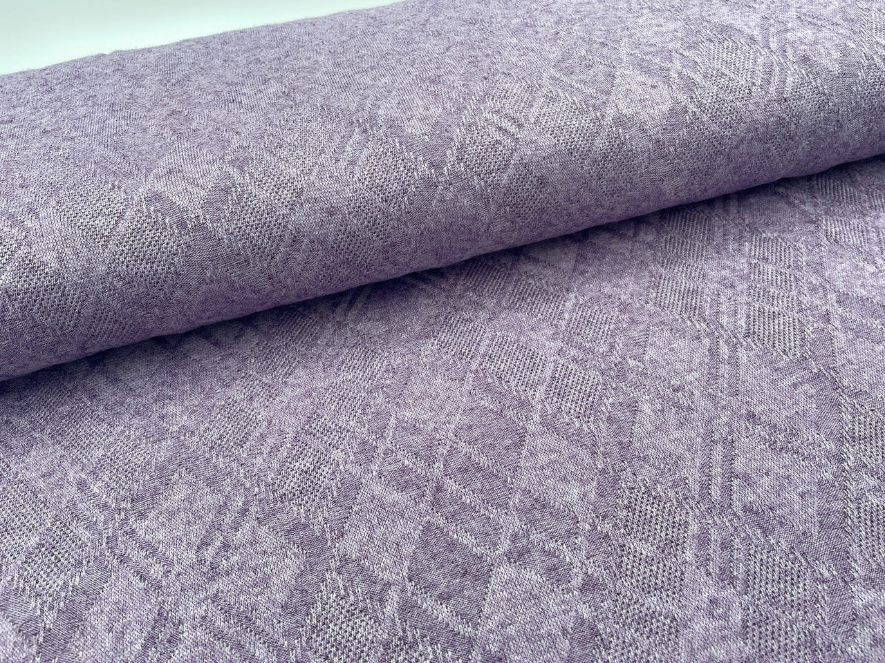 Jacquard Strick Pflaume