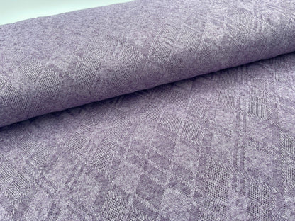 Jacquard Strick Pflaume