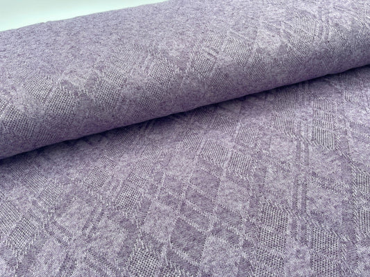 Jacquard Strick Pflaume