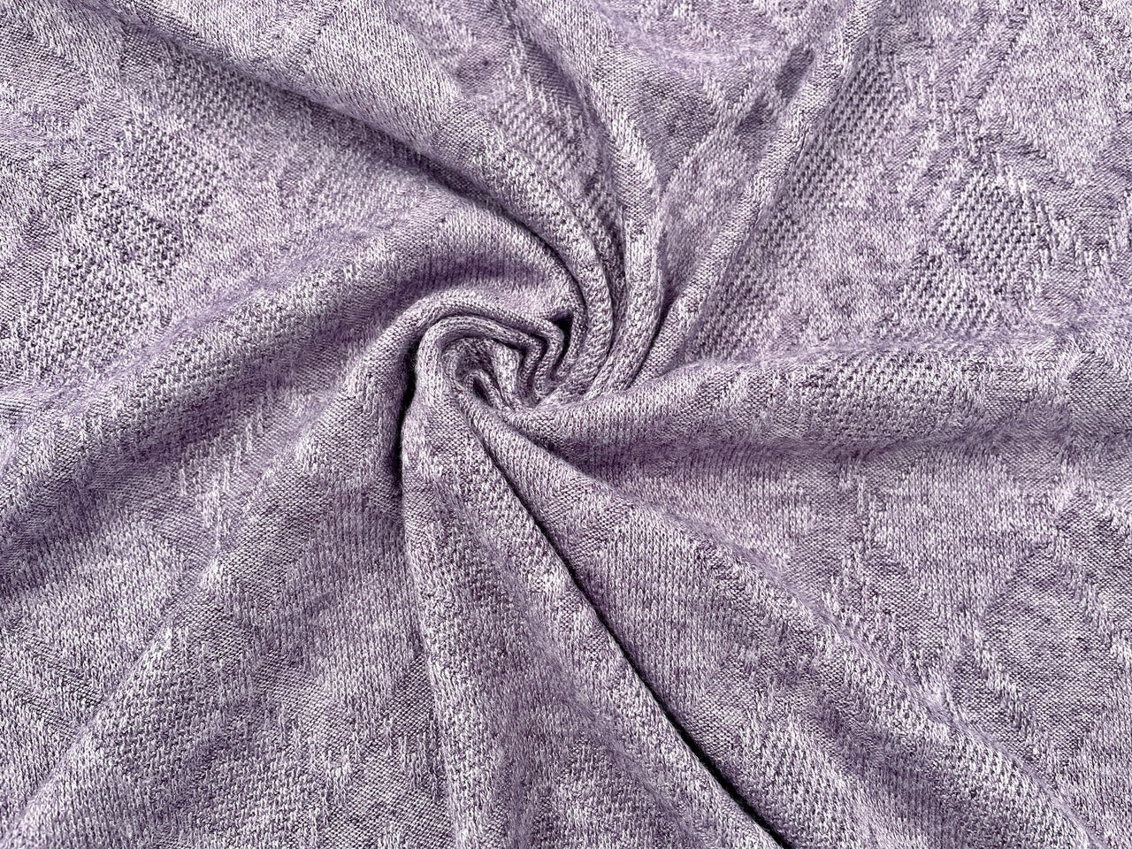 Jacquard Strick Pflaume