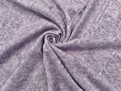 Jacquard Strick Pflaume