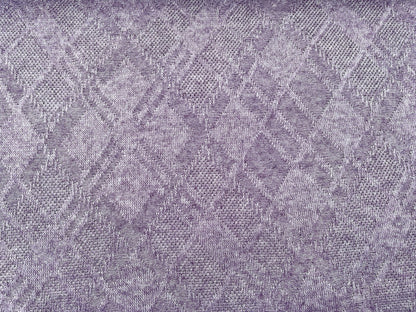 Jacquard Strick Pflaume