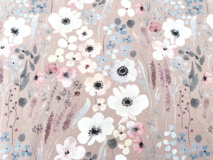 Digitaldruck Jersey "Aquarell Blumen"