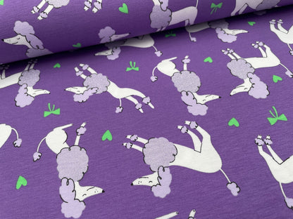 Jersey "Glitzer Pudel" Lavendel